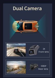 Mais recente modelo Dual Lens 2k 4g câmera do carro com Wifi Hotspot Gps Night Vision 4g Dash Camera Max 128G