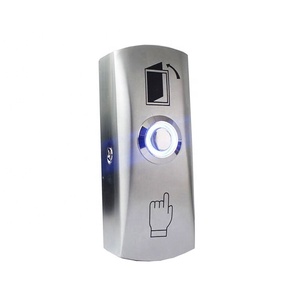 Surface Mount 12V Metal <strong>Exit</strong> <strong>Button</strong> With LED Light NO/COM Door <strong>Push</strong> <strong>Button</strong> Door Release <strong>Button</strong> Switch - Product Image 2