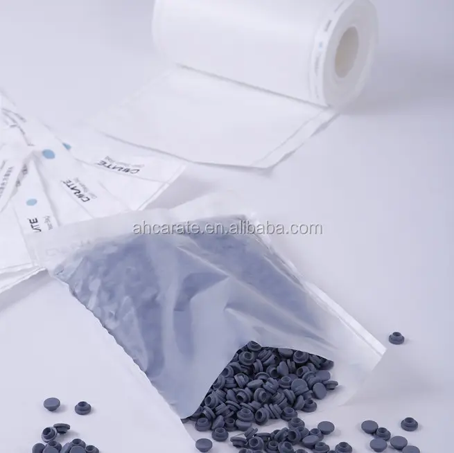 Pharmaceutical company produces no-wash butyl rubber plug sterilization transfer medical clean roll bag