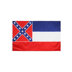 Фабричная оптовая продажа, 3x5 футов 90x150 см, премиальная ткань, флаг штата Миссисипи, исторический государственный флаг - Product Image 1