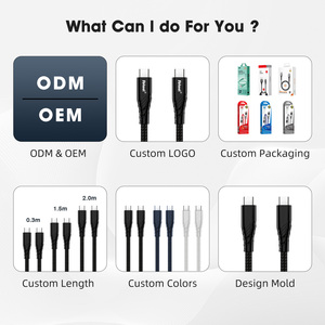 High Speed USB3.2gen2*2 c to c Cable 20Gbps Data Transfer 100w Fast Charging Cable for Type-C SSD case - Product Image 6