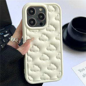 Sevimli 3D bulutlar yumuşak silikon iPhone için kılıf 15 Pro Max 11 12 13 14 Pro Max XS XR X 7 8 artı darbeye koruyucu kapak - Product Image 3
