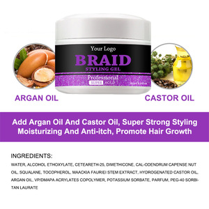 Braid <strong>Gel</strong> <strong>Best</strong> Formula Use for Braid Edge Control Locs Twists Cornrows Big Size Extreme <strong>Hold</strong> Conditioning Shine and Jam <strong>Gel</strong> - Product Image 2