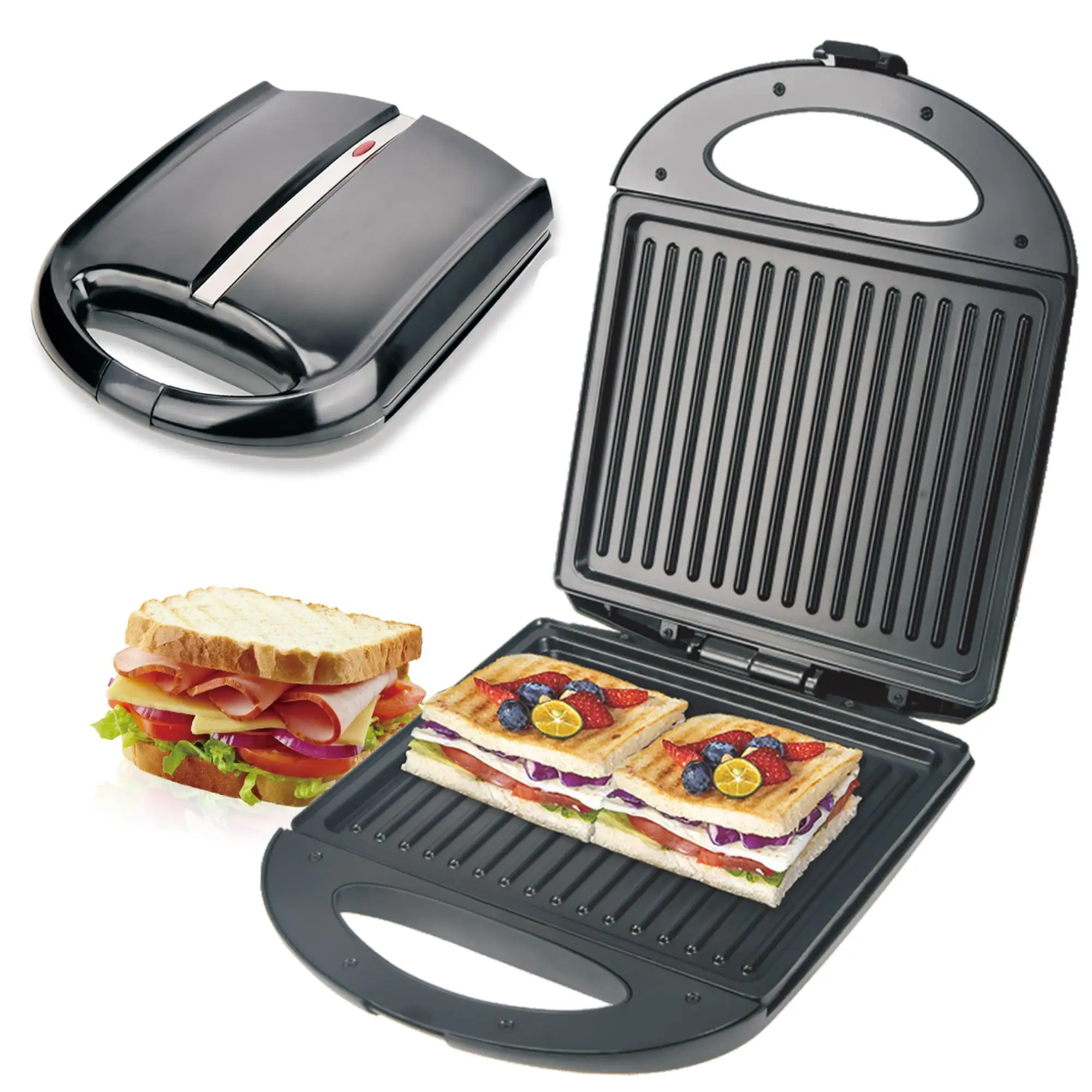 RAF Best Sellers Pequeno-almoço Fabricante Elétrico Mini Panini Press Grill Non-Stick Sandwich Maker