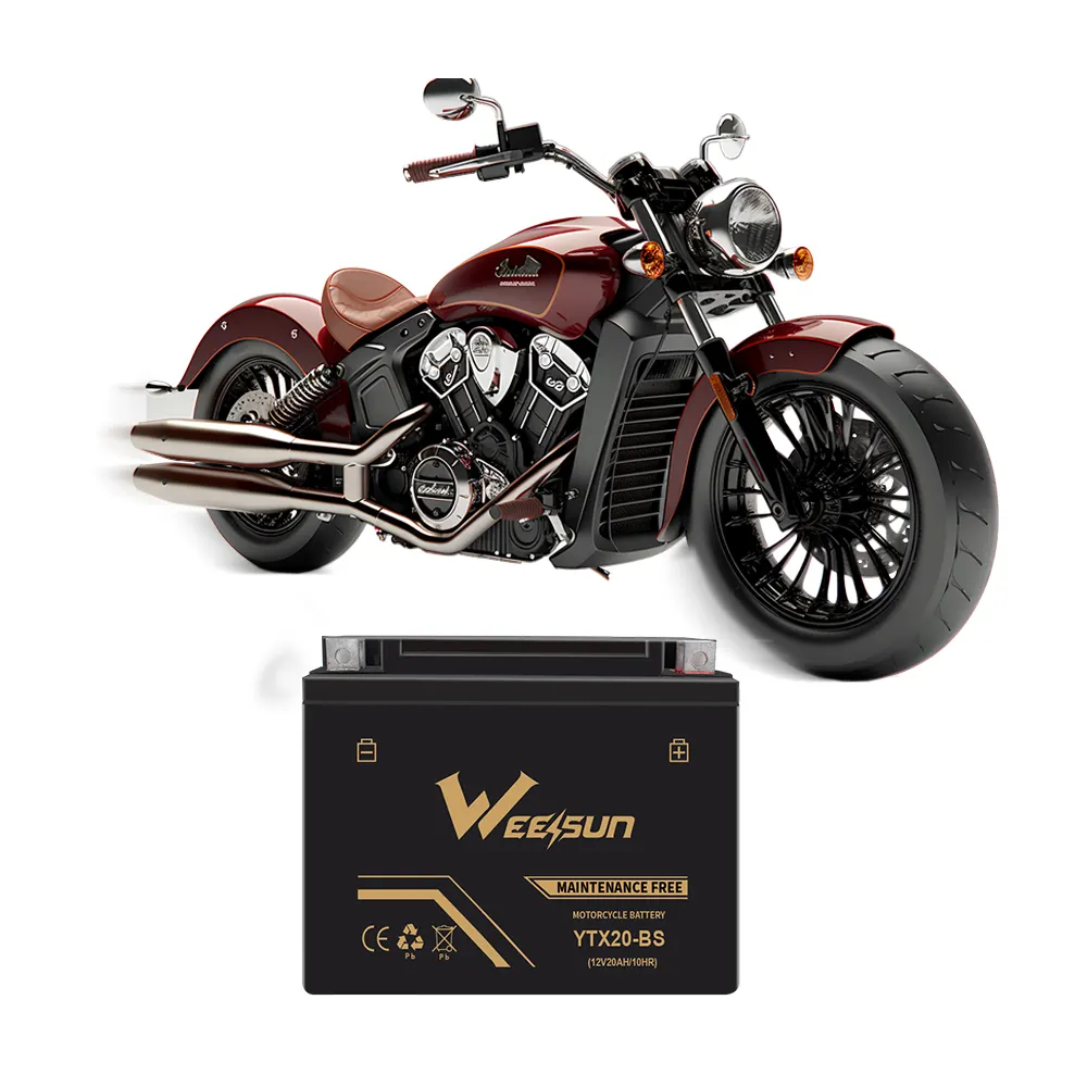 250 cc fabrikgroßhandel tiefzyklus-AGM GEL ytx20l-bs ytx20a-bs 12 v 20 ah MF-Batterie für Rennsport Motorrad und Scooter-Starter