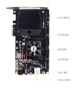 Placa DE DESARROLLO UltraScale XCAU15P FMC HPC FPGA negro dorado con sistema operativo Linux - Product Image 3