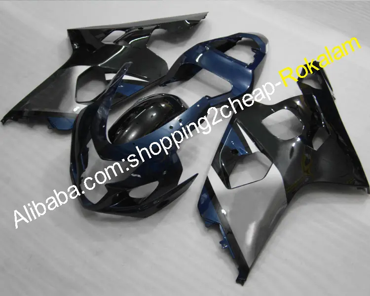 GSXR600 GSX-R750 K4 04 05 Fairing untuk Suzuki GSX-R600 R750 2004 2005 Kit Aftermarket Fairing Hitam Abu-abu