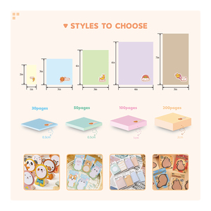 来样定做印刷便签垫批发彩色可重定位便签垫办公用品 - Product Image 4