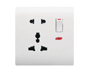 Interruptor de pared multifuncional Enchufe estándar Yaki UK, 4 entradas, 1 vía, Control de palanca, salida eléctrica de múltiples orificios - Product Image 1
