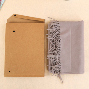 Hot Sale Custom 7x9 Flat Stand Up Kraft Versand Karton Papier umschlag mit Knopf und Schnur - Product Image 5