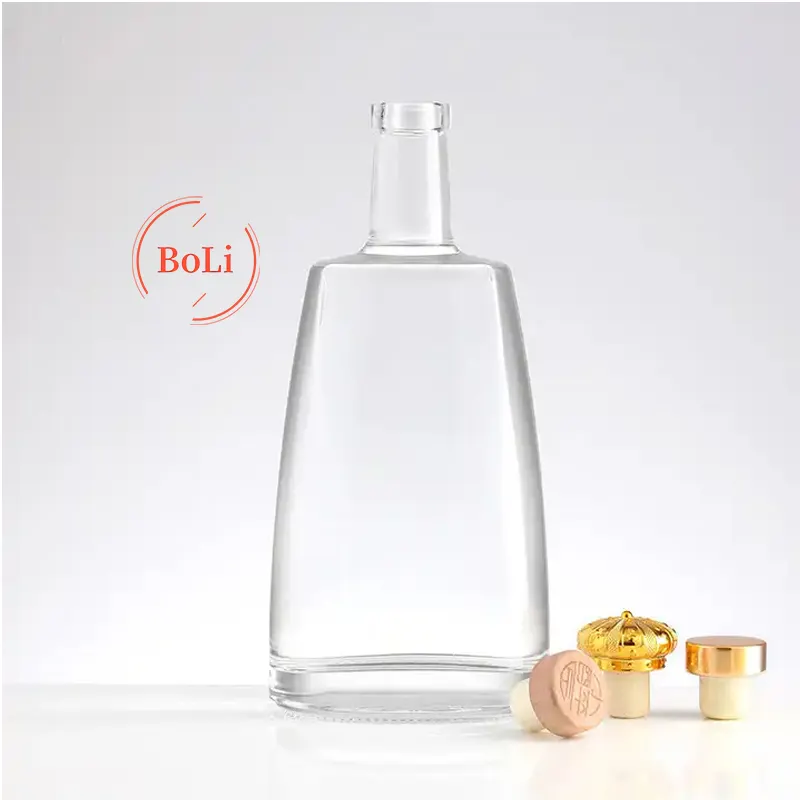 Custom Empty Spirits Xo Brand Crystal Alcohol Whisky 700ml Vodka Botella de vidrio para licor