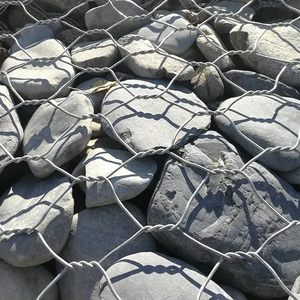 <strong>Hexagonal</strong> Galvanized PVC Coated Gabion <strong>Wire</strong> <strong>Mesh</strong> Roll Metal Frame Rockfall Protection <strong>Netting</strong> Reinforced Woven <strong>Wire</strong> <strong>Mesh</strong> - Product Image 1