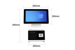 11,6 дюймов Windows 10 Pro Pos система Настольная мини-киоск кассовый аппарат Countertop Pos машина интегрированный 2D сканер и принтер - Product Image 6
