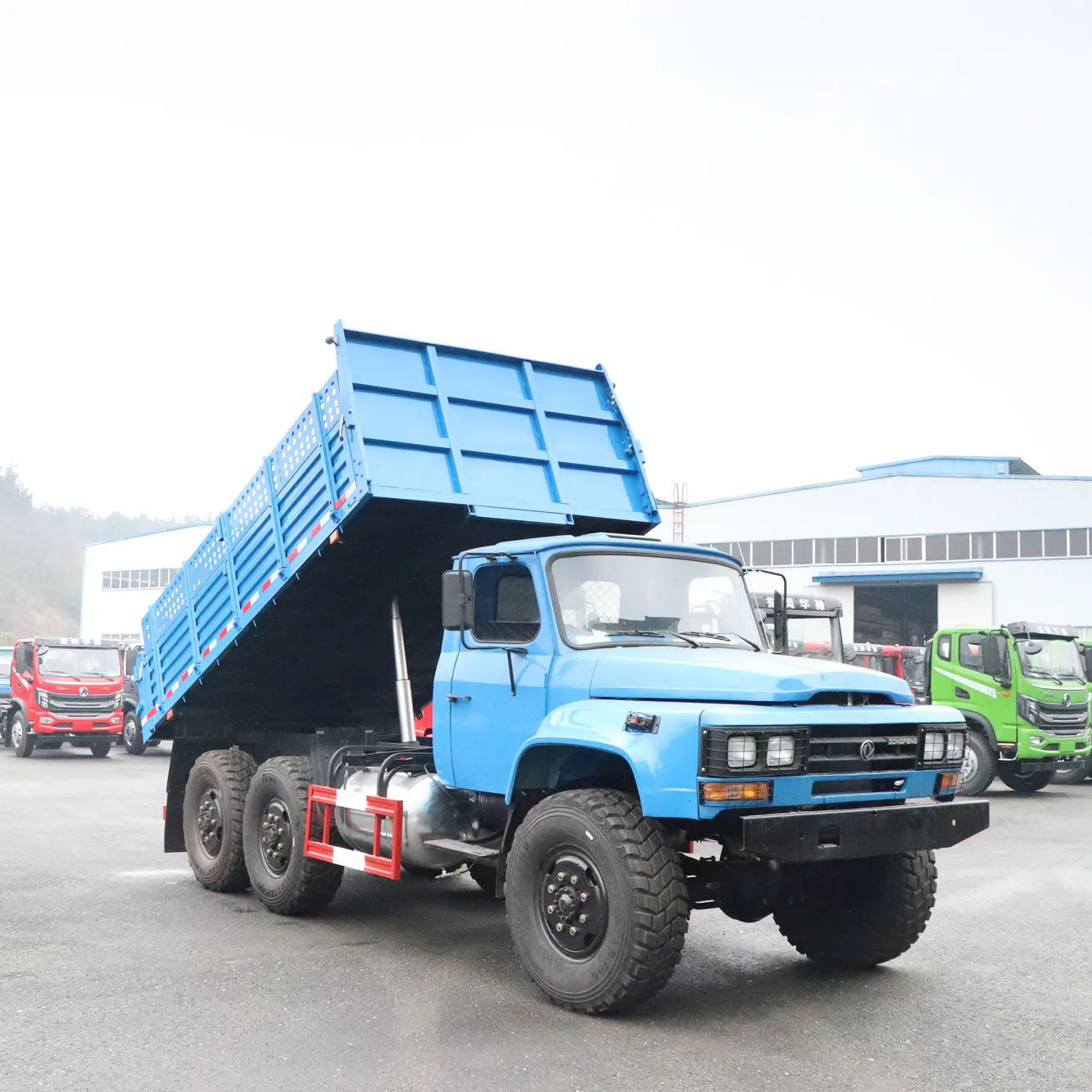 6*6 tipper truck coal and sand transported long nose dump truck