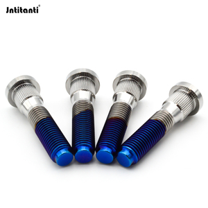 Yüksek performans 10.9 sınıf titanyum alaşım Ti-6Al-4V mavi yanmış İpucu Gr.5 araba tekerlek Hub damızlık otomobil araç durumu için yeni - Product Image 5