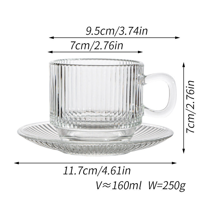 Stripes - 1 cup and 1 saucer