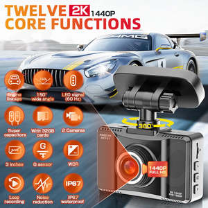 AKEEYO 3 Inch <strong>Lcd</strong> Screen WDR Car Front <strong>and</strong> Rear Dash Dash Cam 4k <strong>With</strong> Wifi Gps Dual Dash <strong>Camera</strong> - Product Image 3