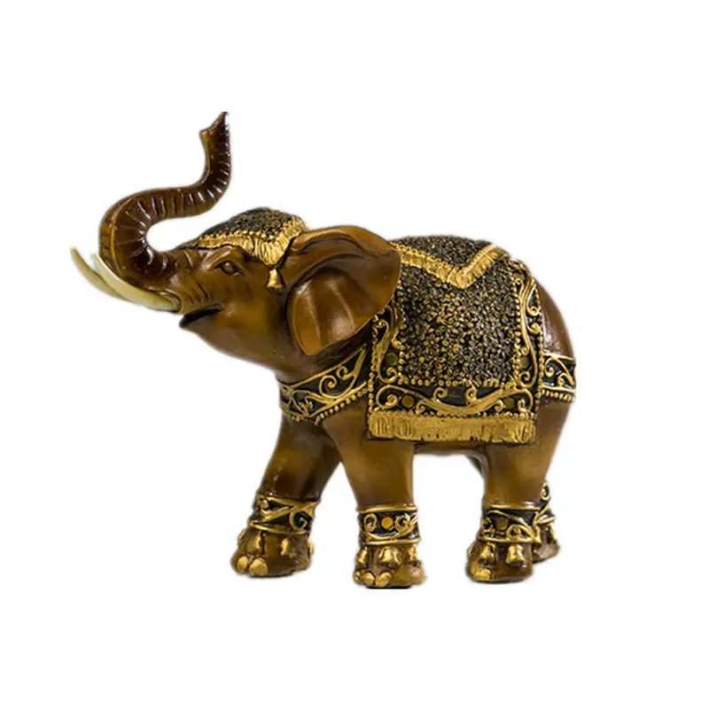 Feng Shui Regali Vintage Souvenir In Resina Elefante Indiano Decorazione Della Casa