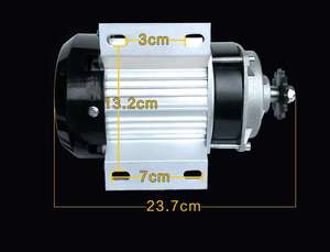 电动三轮车用48v/60v 850w 1000瓦中置电机无刷直流电机高速使用效率高