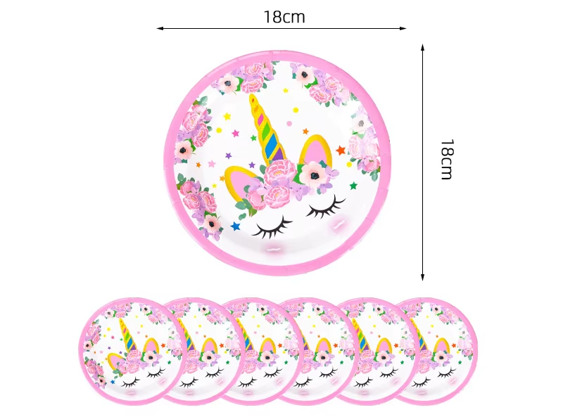 7 inch plate 6pcs