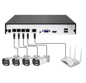 Calidad de imagen 4K 4*8MP Carcasa metálica CCTV Sistema de monitoreo de alcantarillado Sistema de cámara de seguridad con sensor CMOS NVR Opción de almacenamiento de datos - Product Image 3