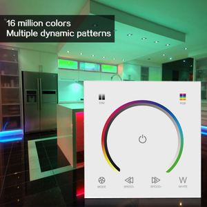Touch Wall <strong>RGB</strong> RGBW Switch DC12V-24V Delay off 20 Seconds Touch Panel Control Wall Mounted <strong>LED</strong> Dimmer <strong>Controller</strong> - Product Image 5