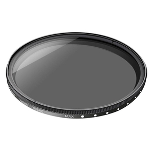 <strong>62mm</strong> ND Fader Neutral Density Adjustable Variable <strong>Filter</strong> ND2 to ND400 <strong>Filter</strong>(Black) - Product Image 1
