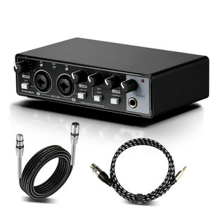 Factory Wholesale Christmas Gifts Studio Recording Sound Card Set 2 <strong>Input</strong> 2 Out Usb <strong>Audio</strong> <strong>Interface</strong> for Christmas Gift Set - Product Image 1
