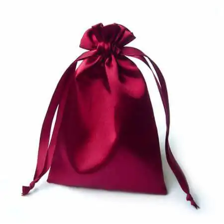 Pochettes sacs en satin rose pochette de maquillage personnalisée en gros pour les filles mini sac à cosmétiques