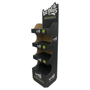 Soporte de exhibición de cartón corrugado sostenible con ganchos Mostrador de papel Mesa de cartón y estante de piso para exhibiciones minoristas - Product Image 3