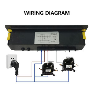 Longhey frigo digitale regolatore di temperatura doppio Display a Led termoregolatore di refrigerazione automatico sbrinamento Timer per congelatore - Product Image 3