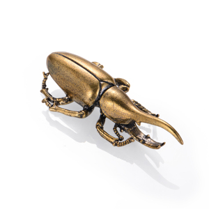 Медный старый Жук маленькие украшения Чистая твердая Медь античная миниатюрная резьба Медь Искусство чайная церемония Железный ox - Product Image 2