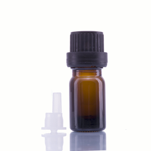 卸売りラウンドグロスアンバーブラウングラスボトルスクリューキャップ付きエッセンシャルオイル用5ml 10ml 15ml 20ml 30ml 50ml 100ml - Product Image 3
