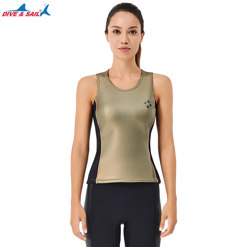 Gilet doré pour femme