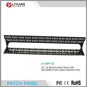 LIYUAN HD Style Panel de conexión en blanco de 48 puertos 1U Altura 1 RMS Conectividad óptima Solución de red Tipo de producto LY-BPP-01 - Product Image 3