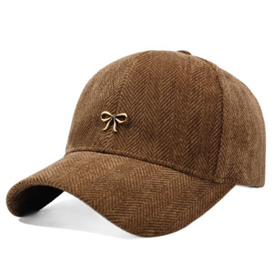 Mùa Đông Phong Cách Houndstooth Mô Hình Thiết Kế Cấu Trúc Badeball Cap Cho Phụ Nữ Thời Trang Phụ Nữ Ăn Mặc Thể Thao Ấm Hat Với Bow - Product Image 5