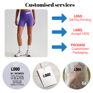 Khỏa Thân Cảm Thấy Yoga Quần Short Cao Tăng Tummy Kiểm Soát Biker Quần Short Cho Chạy Tập Thể Dục Yoga Quần Short Trọng Lượng Nhẹ Nén - Product Image 2