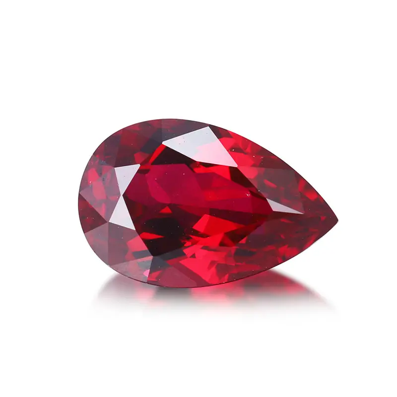 Africano Natural Unheated Birmese Lab Grown Created Síntese solta Ruby Stone Preço Por Carat