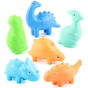 Commercio all'ingrosso educazione decompressione Fidget Finger Puzzle Mini dinosauro pieghevole cubo magico - Product Image 3
