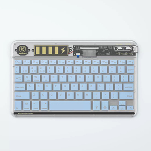Teclado portátil para tableta portátil, teclado Bluetooth retroiluminado de 10 pulgadas, Mini teclado RGB transparente iluminado, inalámbrico para iPad