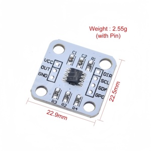 Codificador magnético AS5600 Módulo de sensor de medición de ángulo de inducción magnética Imán de alta precisión de 12 bits