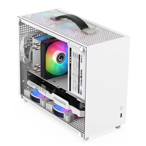 Elegante Micro ATX Mid Tower PC Case Compact Portable Mini ITX Gaming Computer Case con Glass Side Panel PC-fodral Stylish Store - Product Image 1