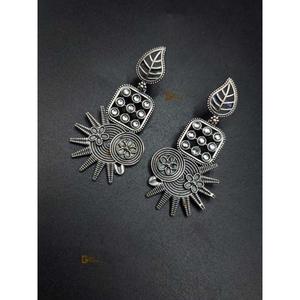 Gümüş caa Earrings küpe benzersiz okside takı lehçe antik bak küpe rahat parti giymek için el yapımı toplu ürün - Product Image 2