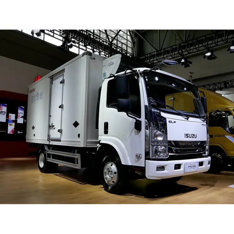 120PS 5.012M van-loại xe tải nhẹ lạnh ISUZU M100 3t Vận chuyển thực phẩm đông lạnh ISUZU xe tải lạnh