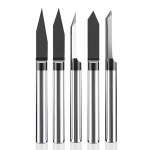 HUHAO 4mm Coated Engraving Bit Black Coated sharp Blade <strong>Cutter</strong> Total Length <strong>45mm</strong> for Metals H06012001 - Product Image 2
