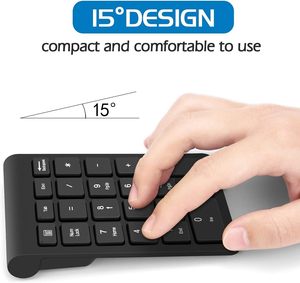 Extensions 10 Key Portable 2.4 GHz Wireless <strong>Numeric</strong> <strong>Keypad</strong> 22-Key Financial Accounting <strong>Number</strong> <strong>Keyboard</strong> for Laptop PC - Product Image 2