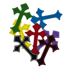 Cá Nhân Bán Buôn Hot Bán Trong Kho Đầy Màu Sắc Thêu 3D Thêu May Sắt Trên Chéo Các Bản Vá Lỗi Cho Quần Áo Trang Trí - Product Image 2