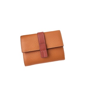 批发手工设计师女式短卡座PU钱包，女式简约时尚钱包 - Product Image 1