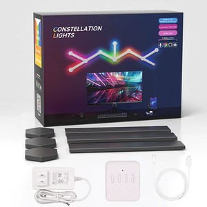 RGB akıllı ışıklar oyun müzik Sync ile DIY LED aydınlatma için ev ses uzaktan kumanda oturma odası için mevcut siyah beyaz - Product Image 1