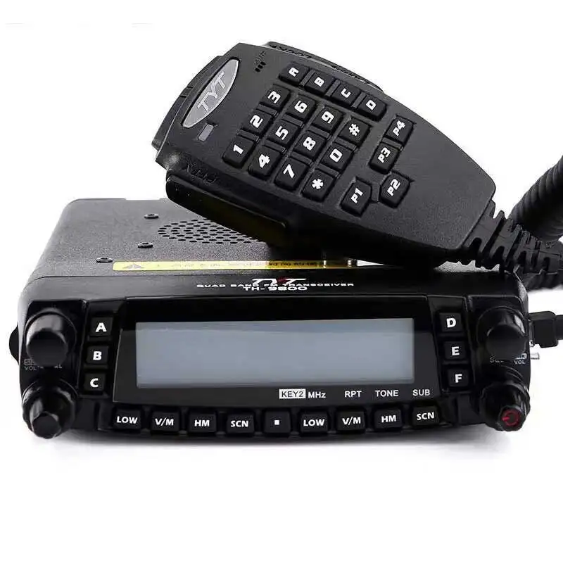 Оптовая продажа, рация TYT, TH-9800 четырехдиапазонный автомобильный радиоприемник 50 Вт, мощный беспроводной Мобильный приемопередатчик TH9800 TH-9800plus